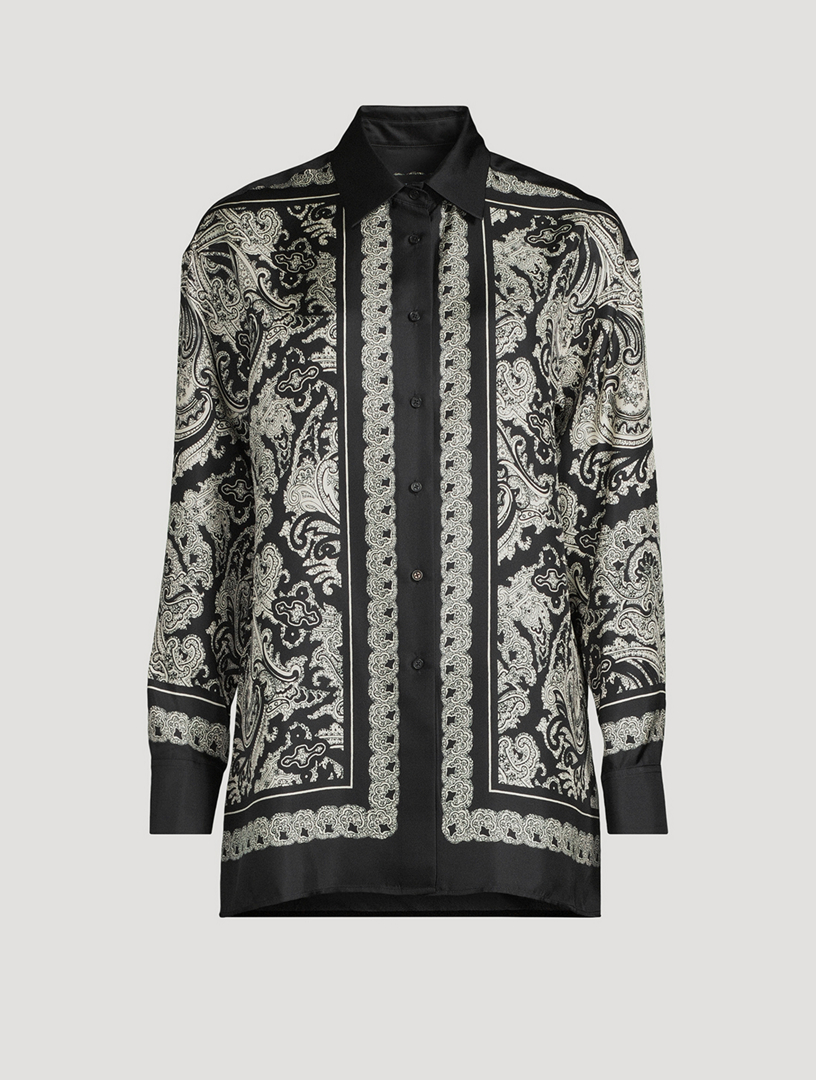 Frances Silk Shirt In Bandana Print