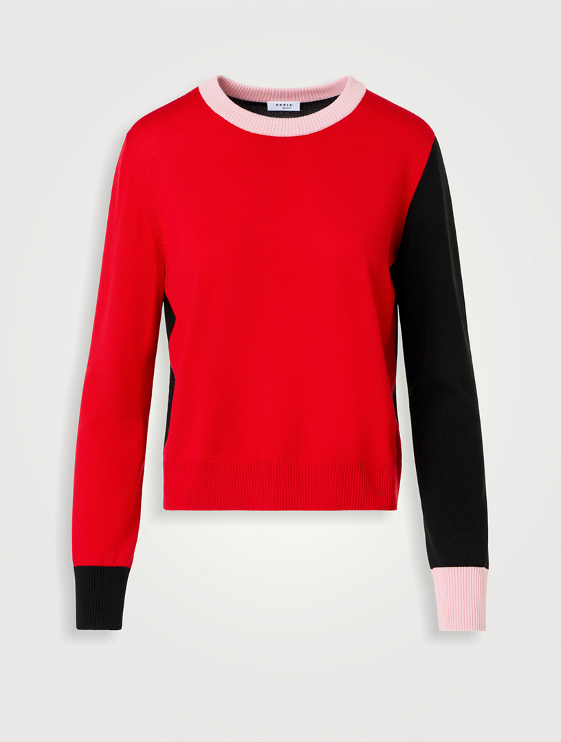 Colourblock Wool Sweater