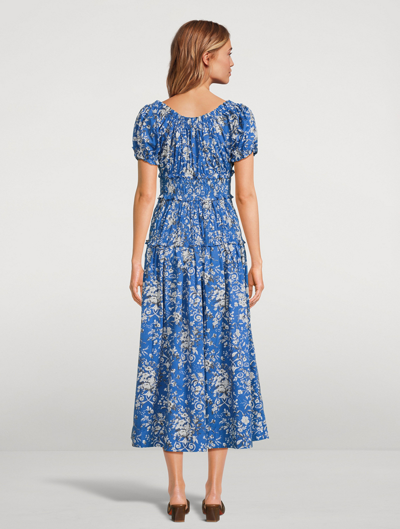 white christmas dresses DÔEN Leanne Dress in Salt – shopatanna main image 0