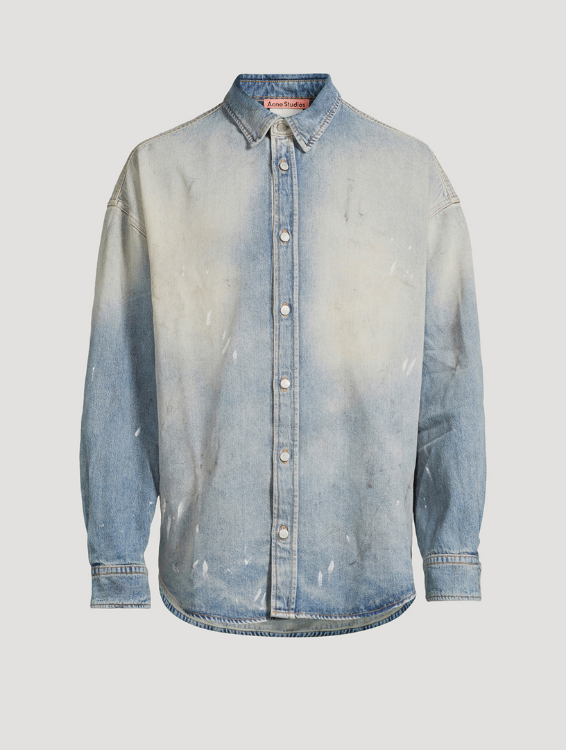 Cotton-Blend Oversized Shirt