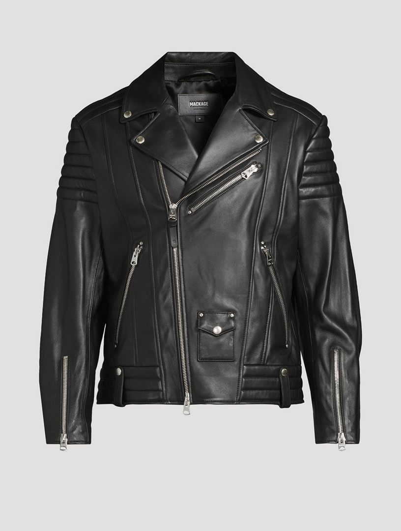 MACKAGE Kenneth Leather Biker Jacket | Holt Renfrew
