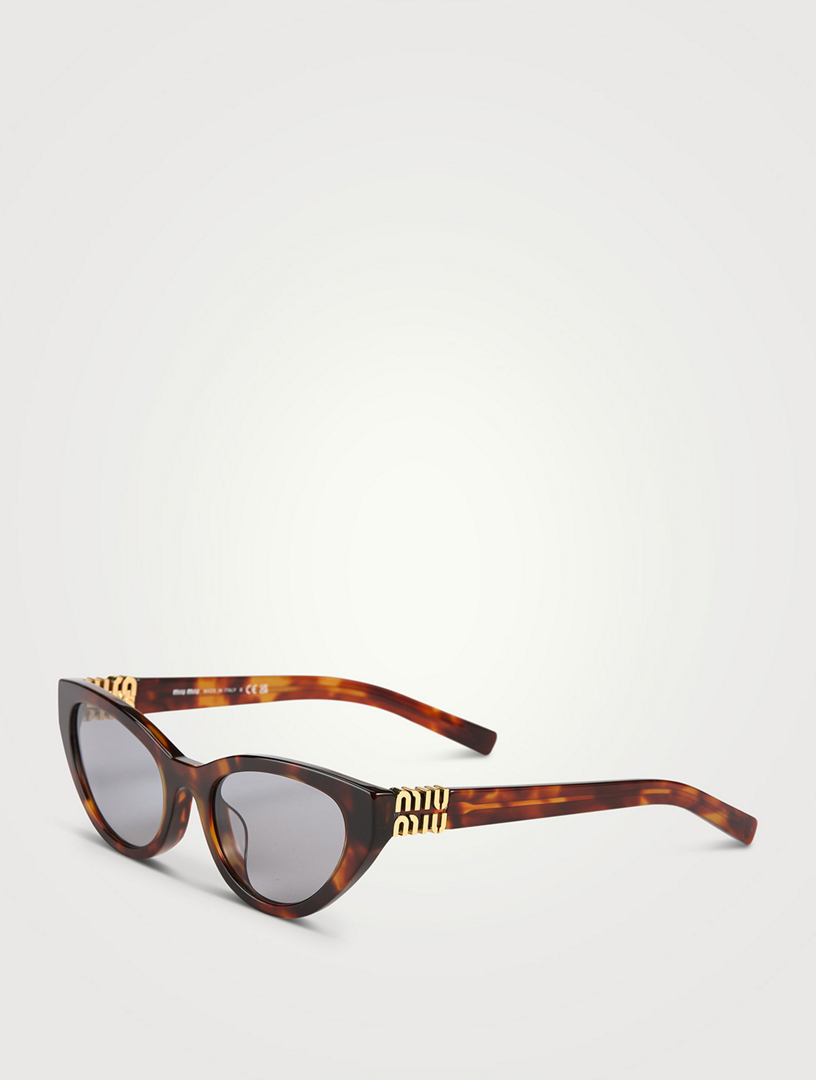 MIU MIU Miu Glimpse Oval Sunglasses | Holt Renfrew