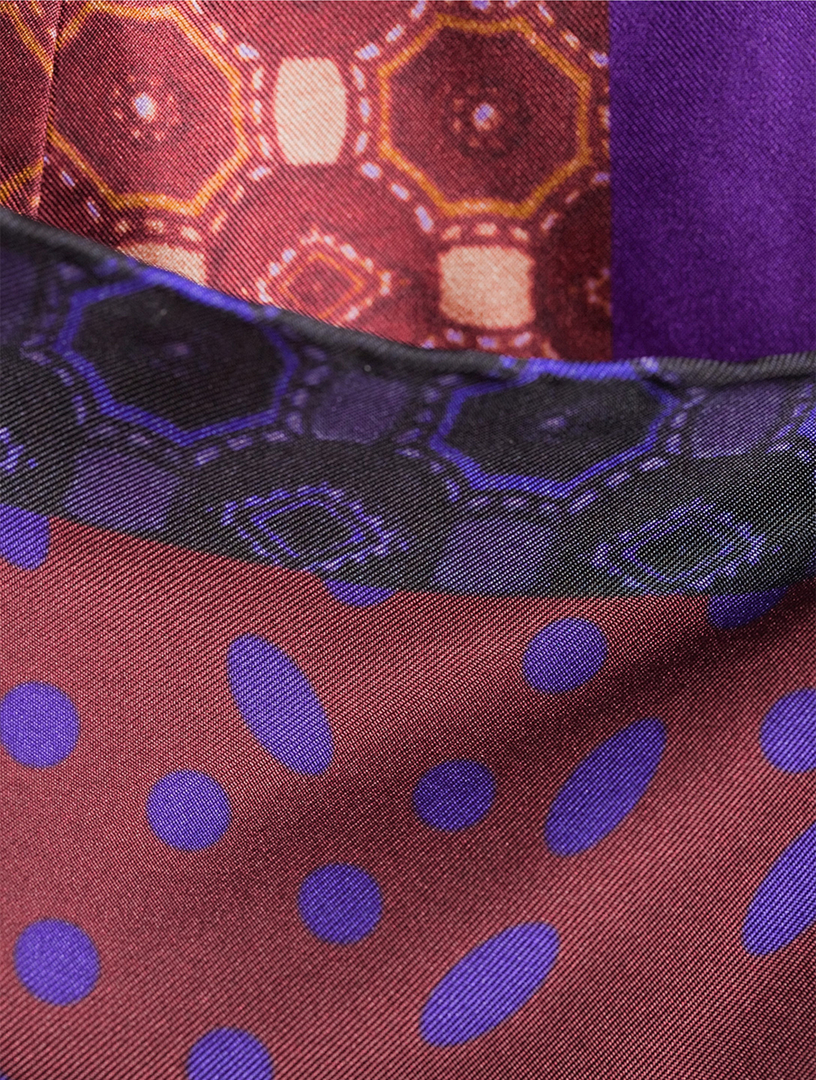 DRIES VAN NOTEN Scarfy Printed Silk Wrap Skirt | Holt Renfrew