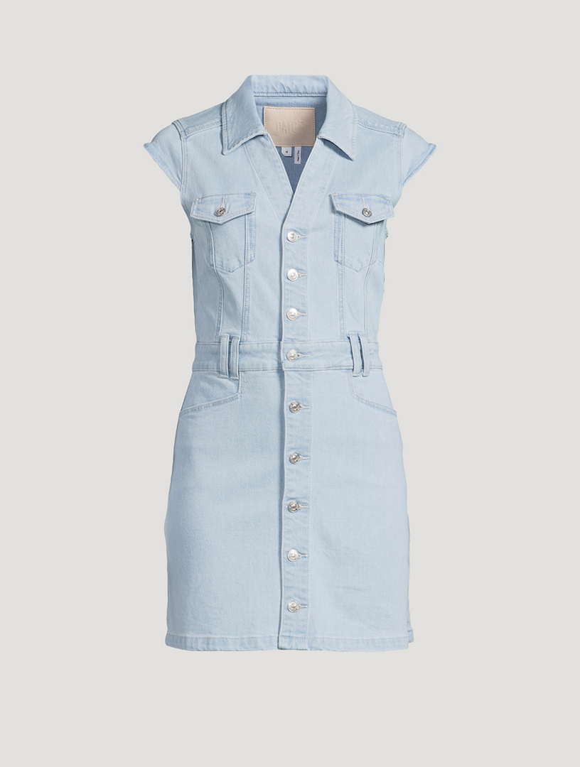 PAIGE Jaxsyn Denim Shirt Dress Holt Renfrew