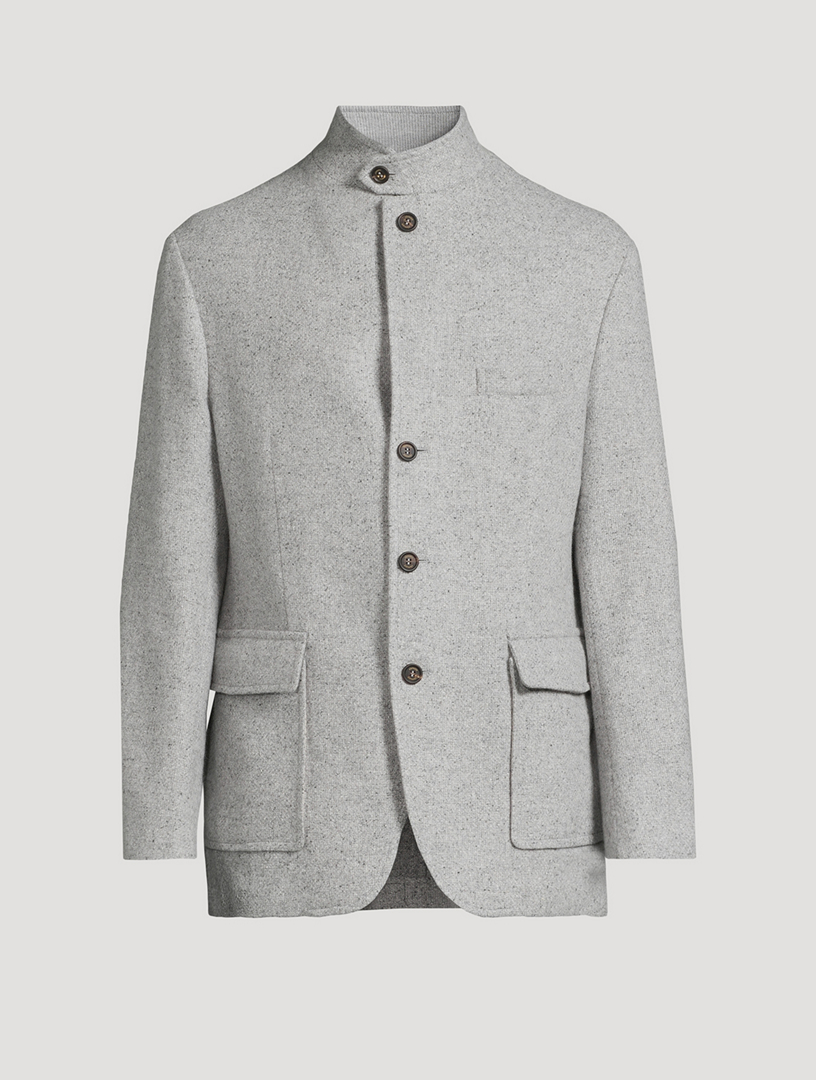ジャケット・アウター 23SS THE SINGLE NOTCHED LAPEL JACOAT JACK VICTOR Wool And Cashmere Jacket In Check Print | Holt