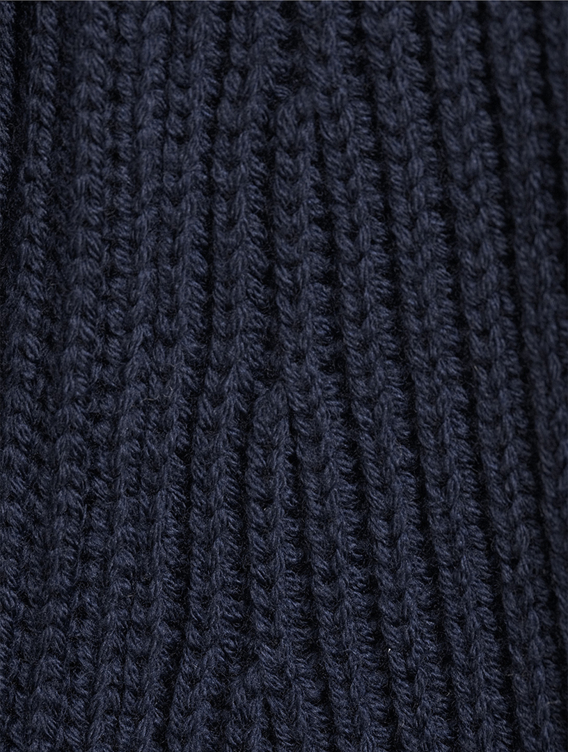 Wool Ribbed Cardigan