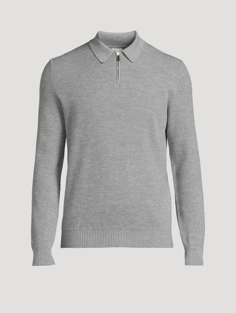 Wool Polo Sweater