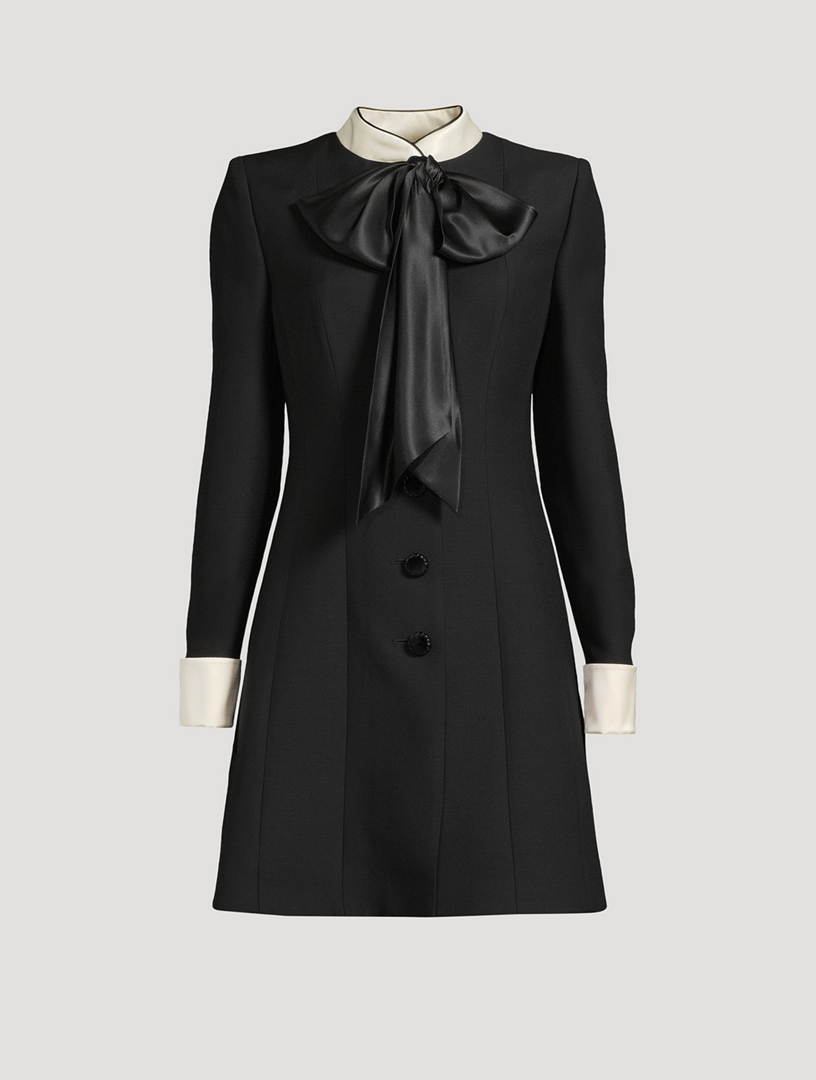 VALENTINO Crepe Couture Mini Dress | Holt Renfrew