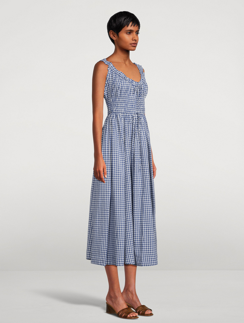DOEN Emmaretta Midi Dress In Floral Print | Holt Renfrew