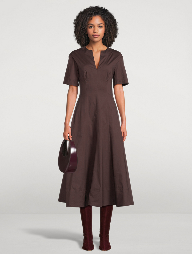 frances midi dress Red Button Front Frances Midi Dress