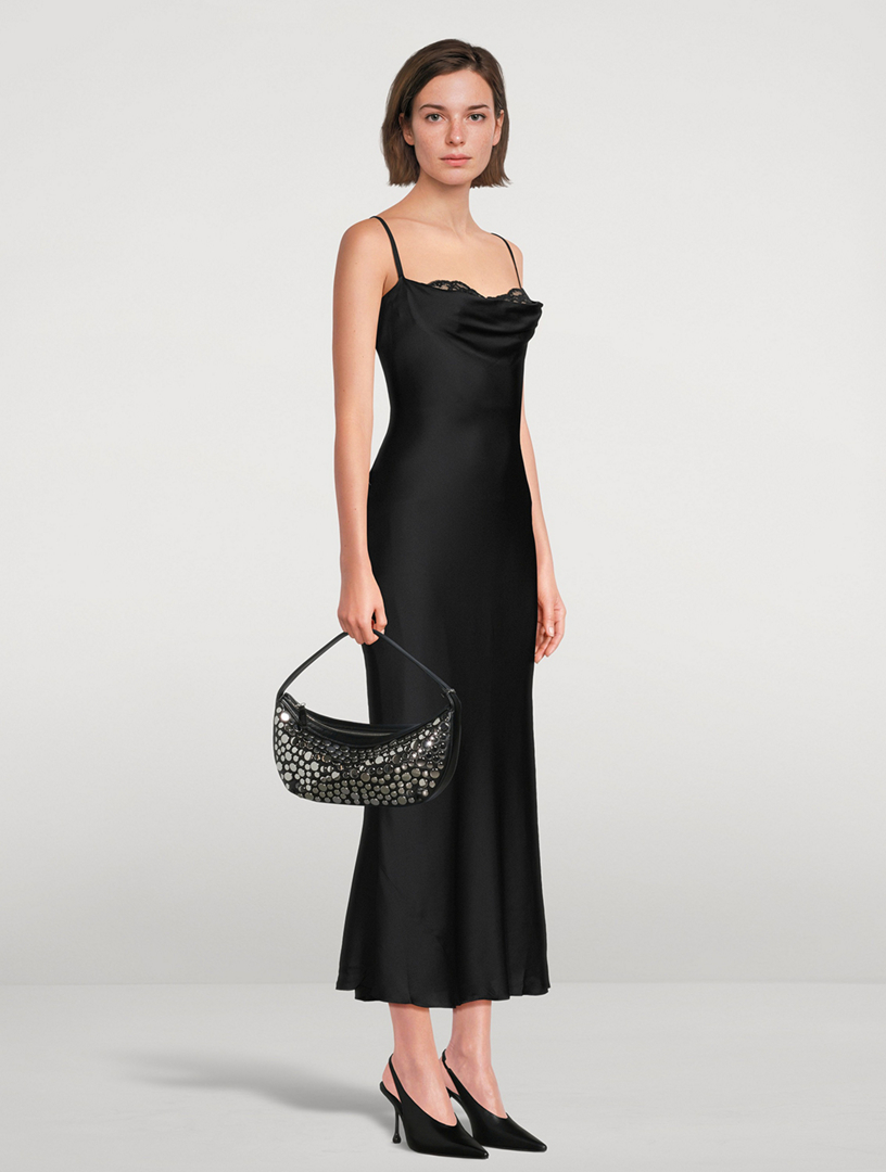 petite midi satin dress Petite Midi Satin Dress