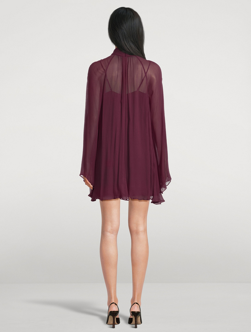 white christmas dresses STAUD ESTHER MINI DRESS TAUPE