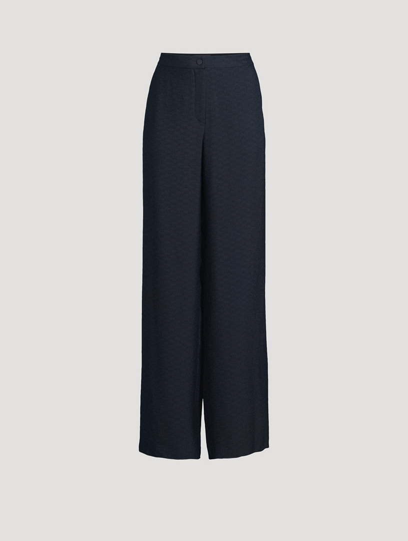 LOEWE Wool Cropped Draped Trousers | Holt Renfrew