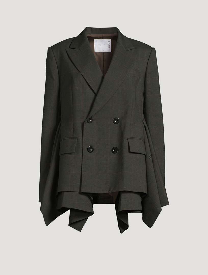 Blazer croisé en laine