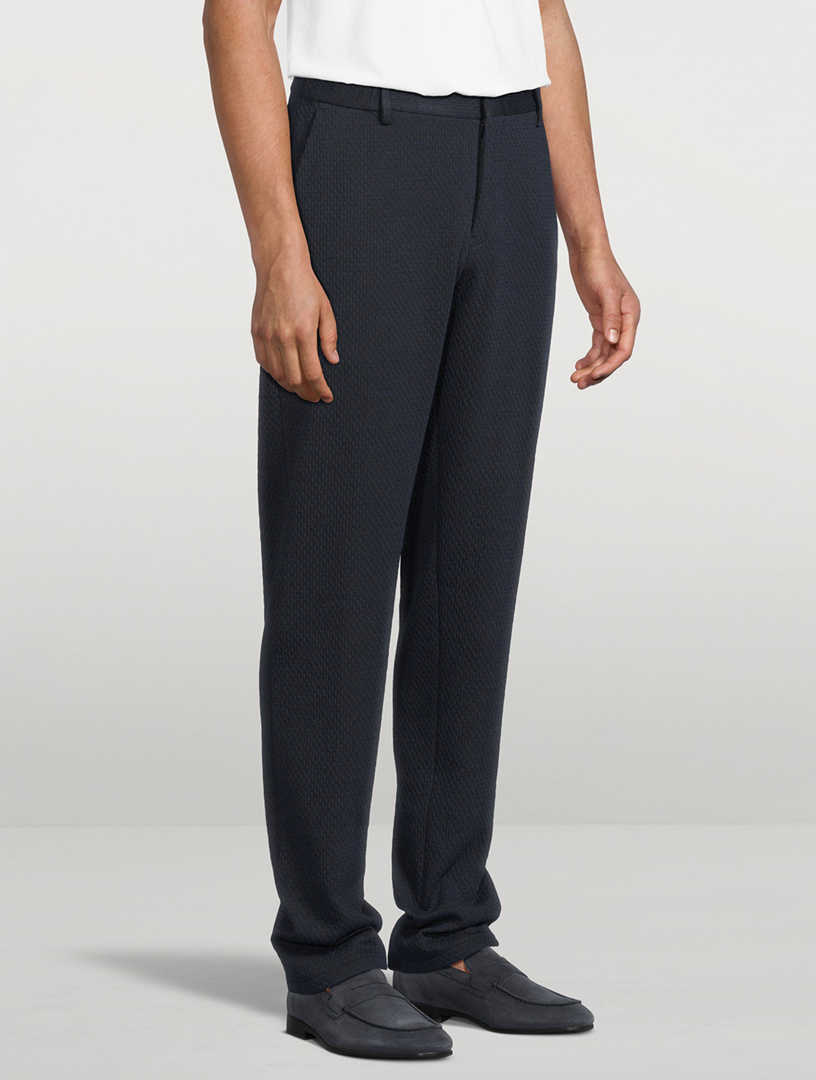 EMPORIO ARMANI Jacquard Double Jersey Chino Pants | Holt Renfrew
