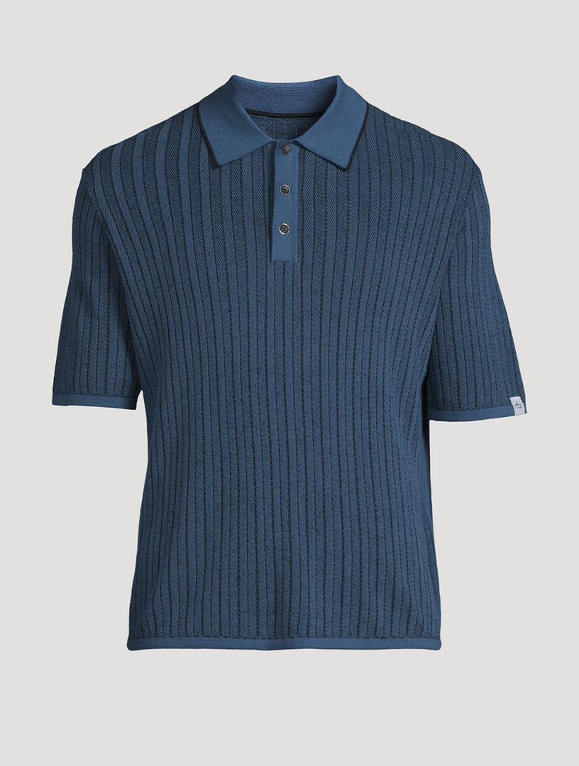 HELMUT LANG Linen Zip Polo Shirt | Holt Renfrew