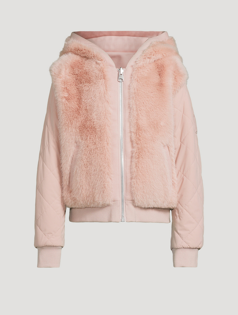Kids Mahala Faux Fur Zip Sweater