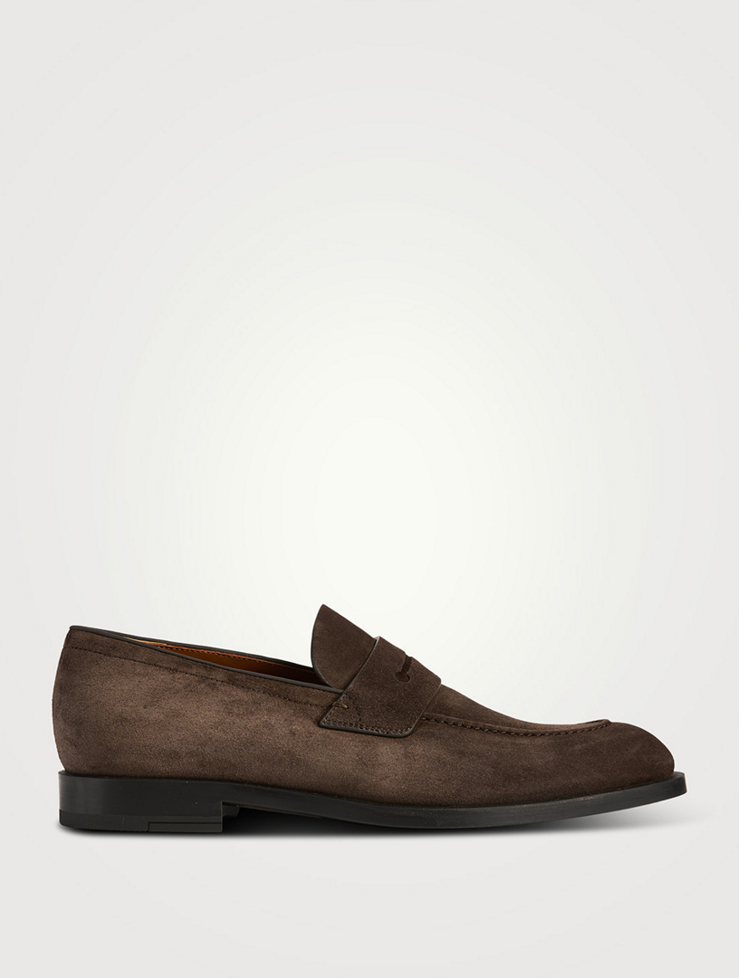 Suede Penny Loafers