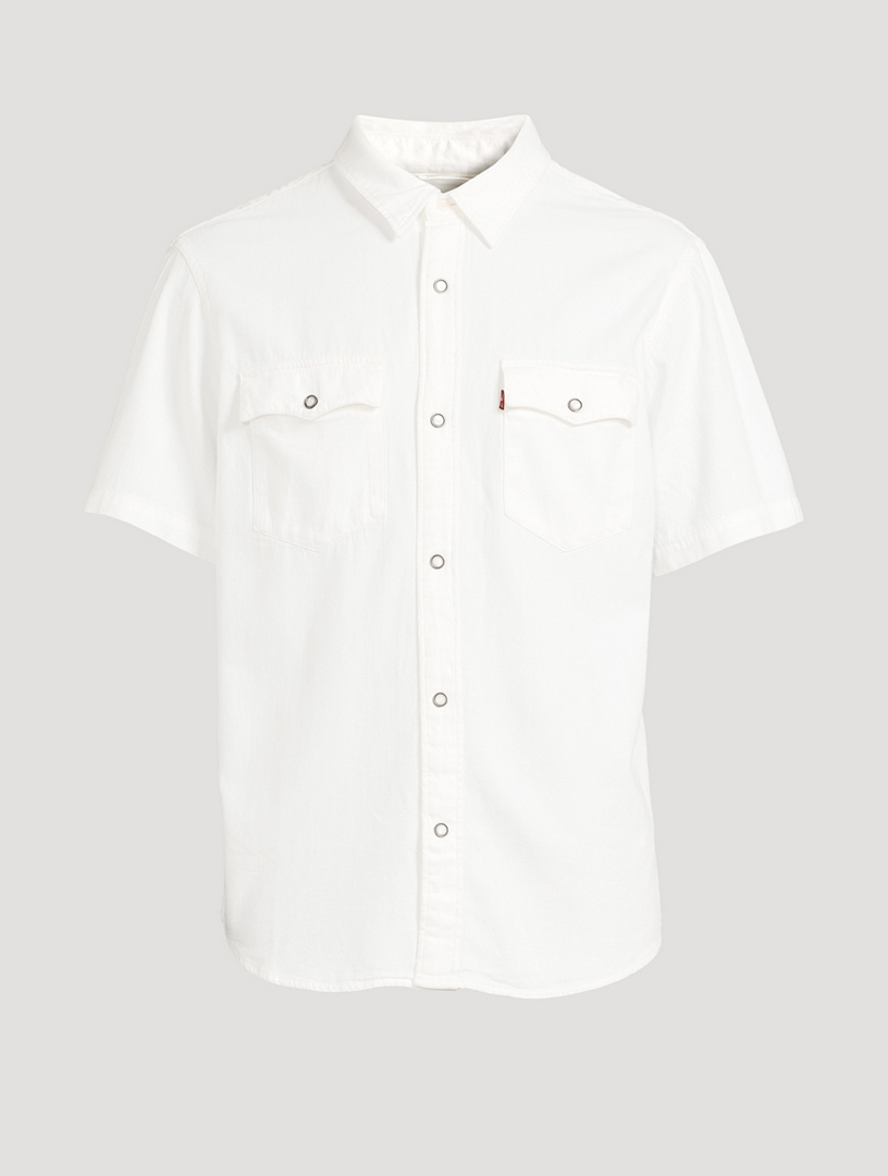 Chemise western et décontractée à manches courtes