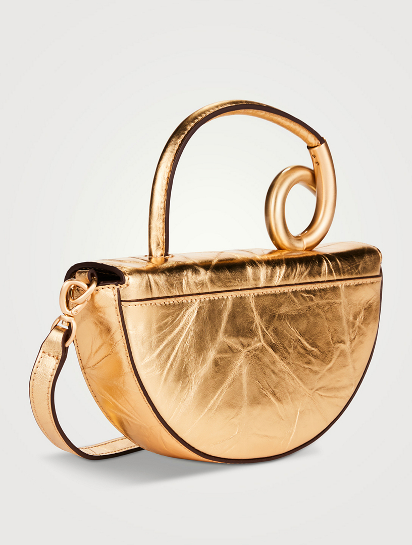mya01 CULT GAIA Nano Azariah Metallic Leather Top Handle Bag | Holt Renfrew