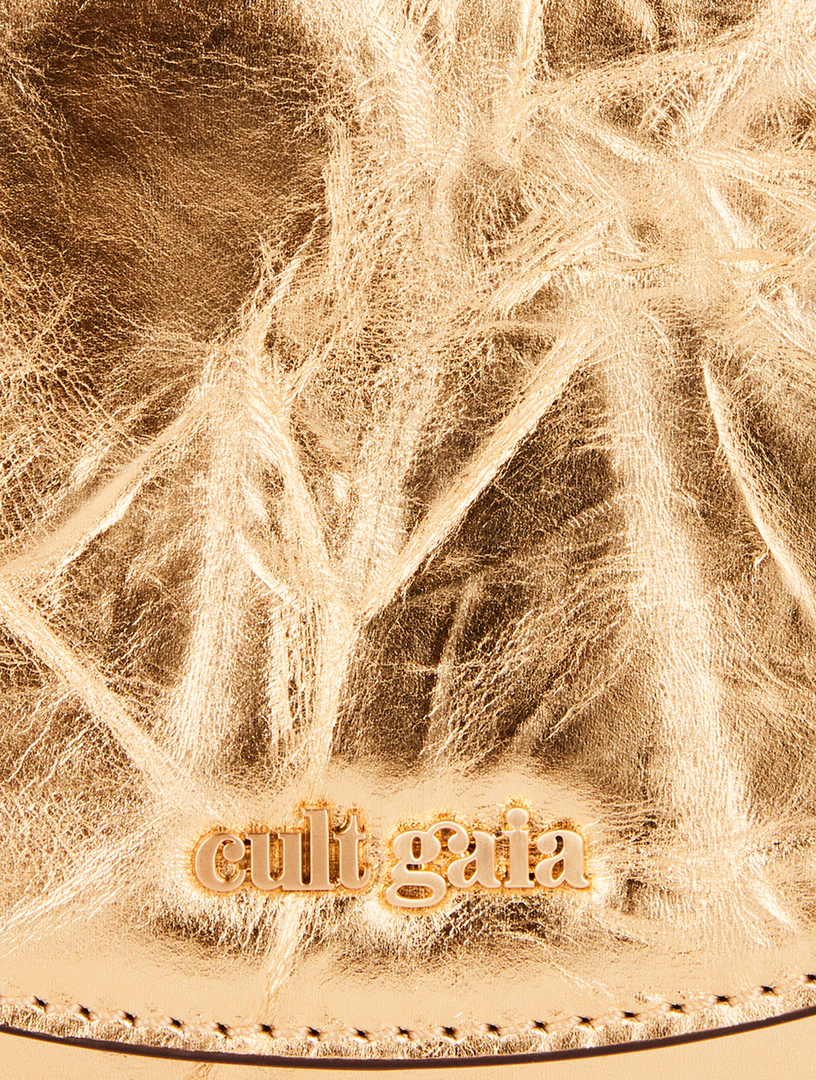 CULT GAIA Nano Azariah Metallic Leather Top Handle Bag | Holt Renfrew