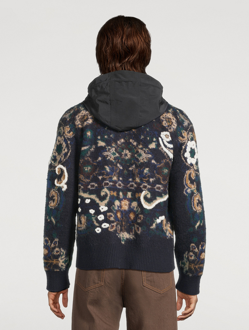 [新品] yuni／reversible jacquard ブルゾン SACAI Floral Jacquard Knit Blouson Jacket | Holt Renfrew