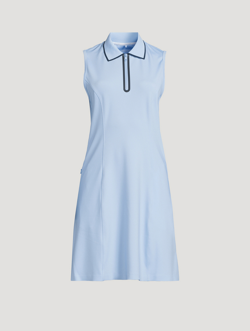 Quarter-Zip Polo Dress