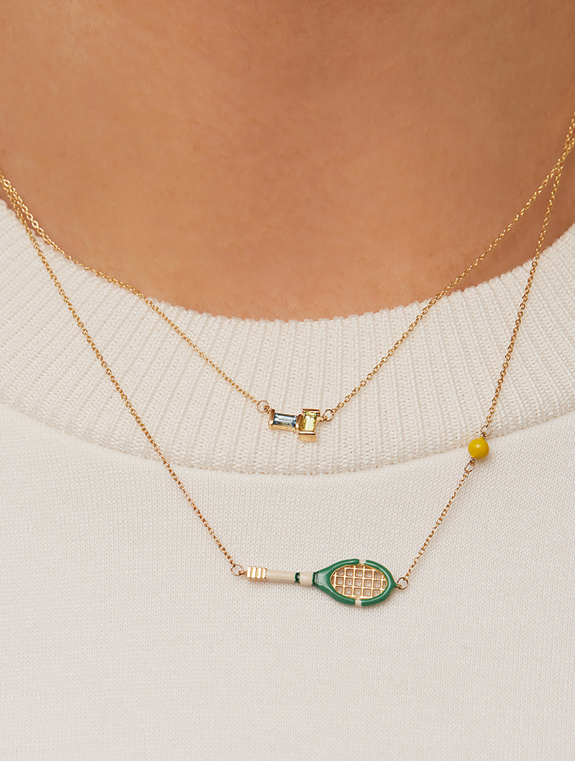 フランス発送 ALIITA ネックレス TENNIS PELOTA NECKLACE ALIITA公式通販】アリータ 9KYG チェーンネックレス テニス