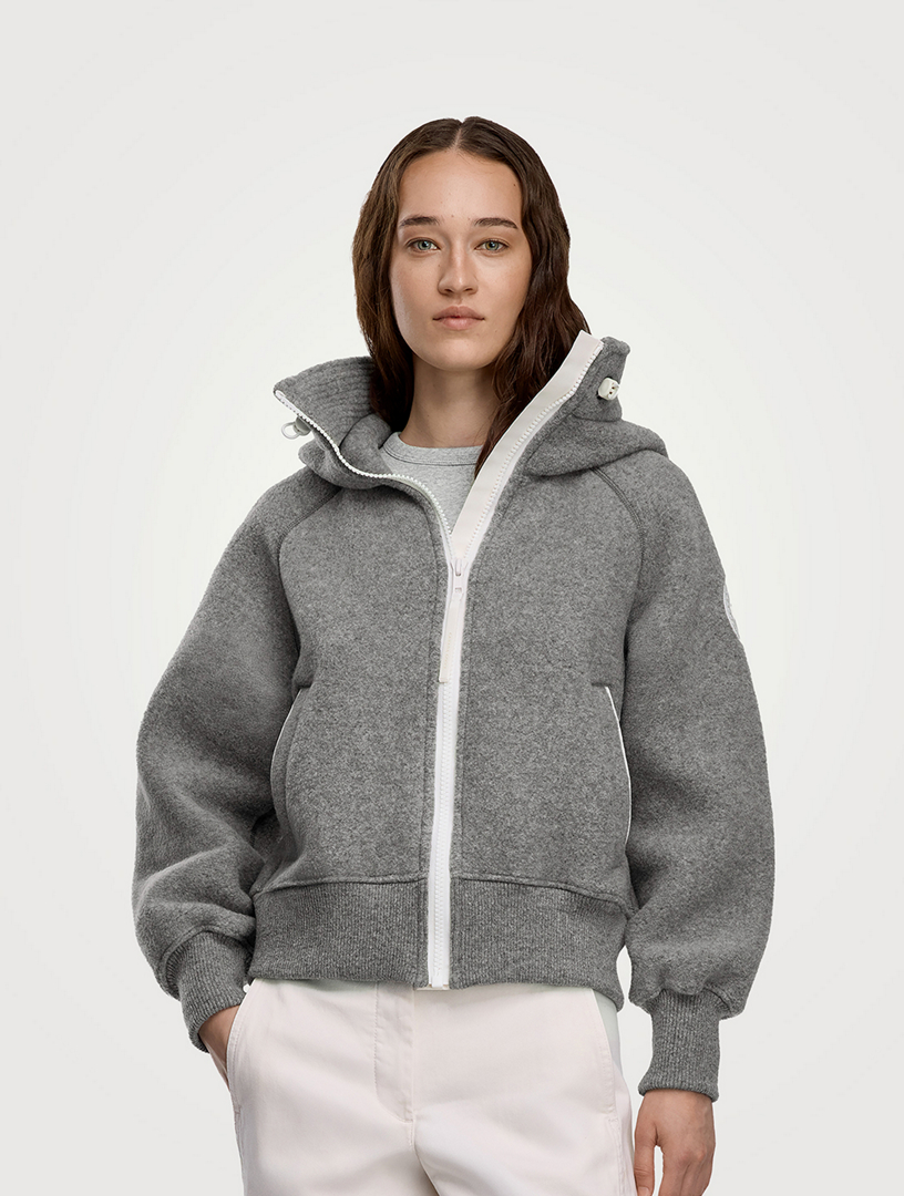 CANADA GOOSE Chilliwack White Label Fleece Bomber Jacket