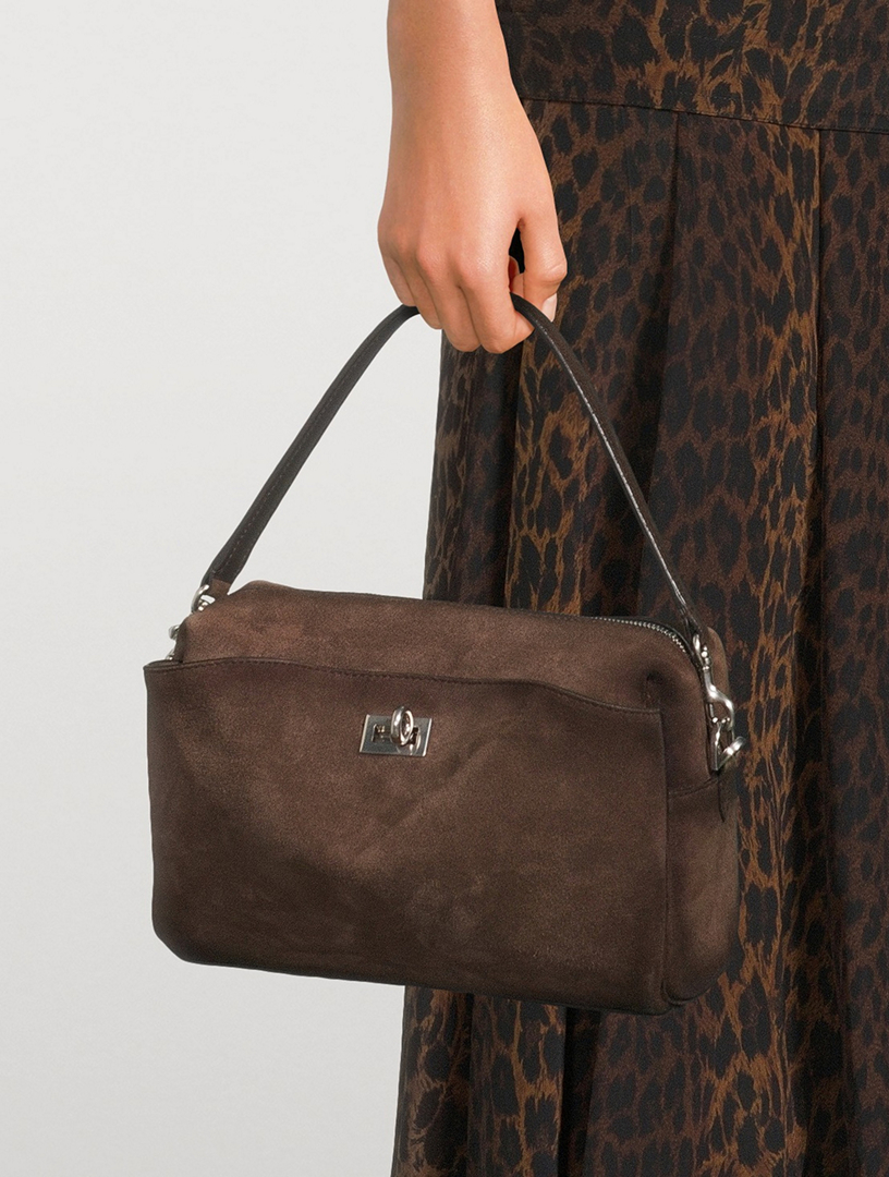 BALENCIAGA Rodeo Suede Camera Bag | Holt Renfrew