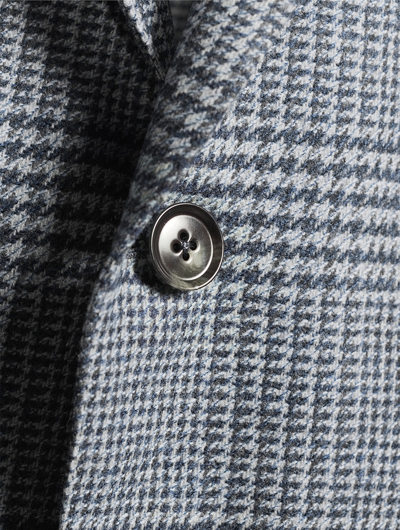 ジャケット・アウター herlipto Herringbone Wool-Blend Chester STRAIGHT CUT WOOL BLEND HERRINGBONE BLAZER - Gray / Tan