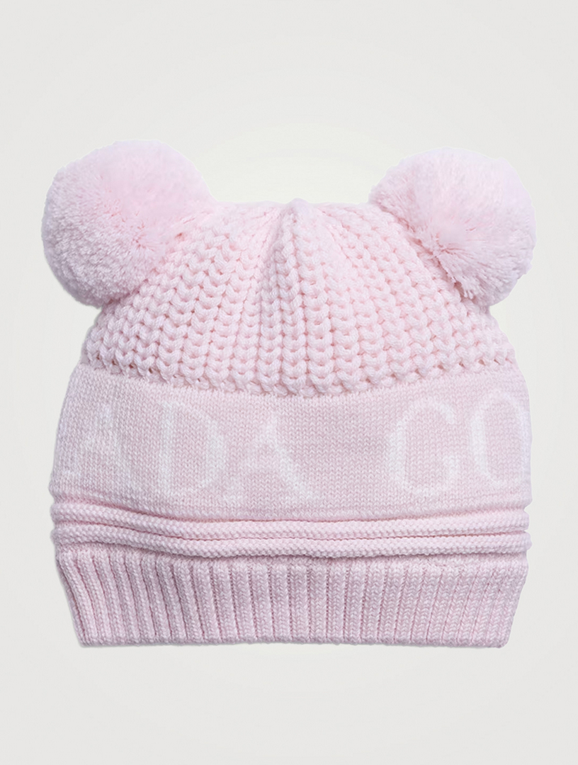 Baby Double Pom Merino Wool Toque