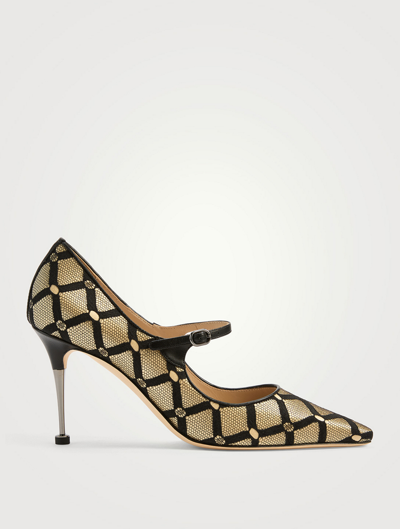 Aleka Mesh Mary Jane Pumps