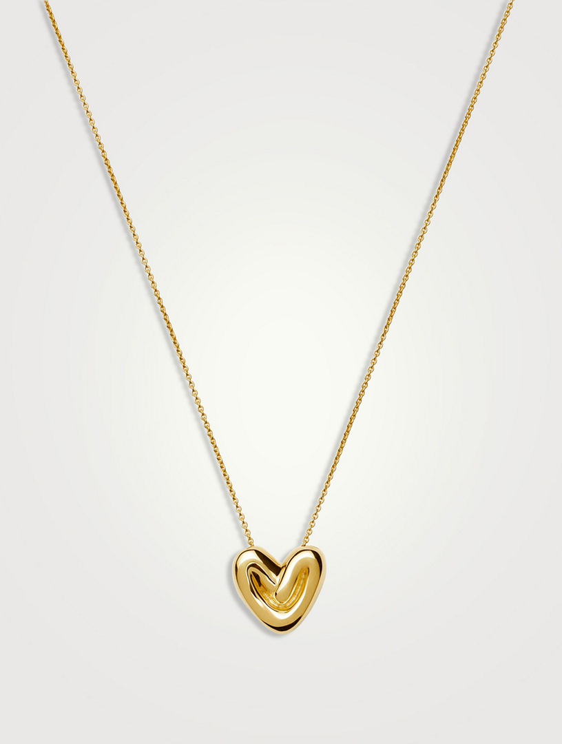 Puffy Heart Pendant Necklace