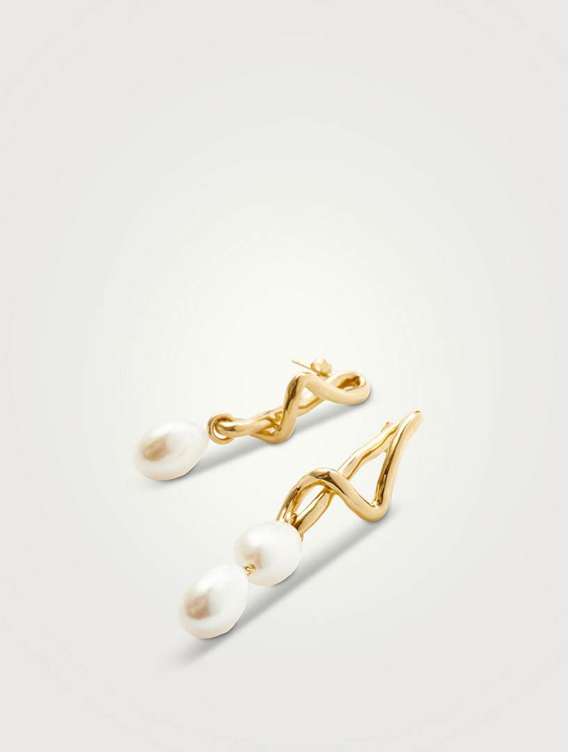 MISSOMA Molten Baroque Pearl Mismatch Drop Earrings | Holt