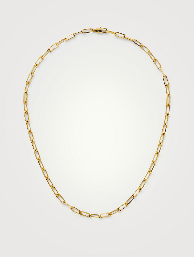 Classic Mini Short Paperclip Chain Necklace