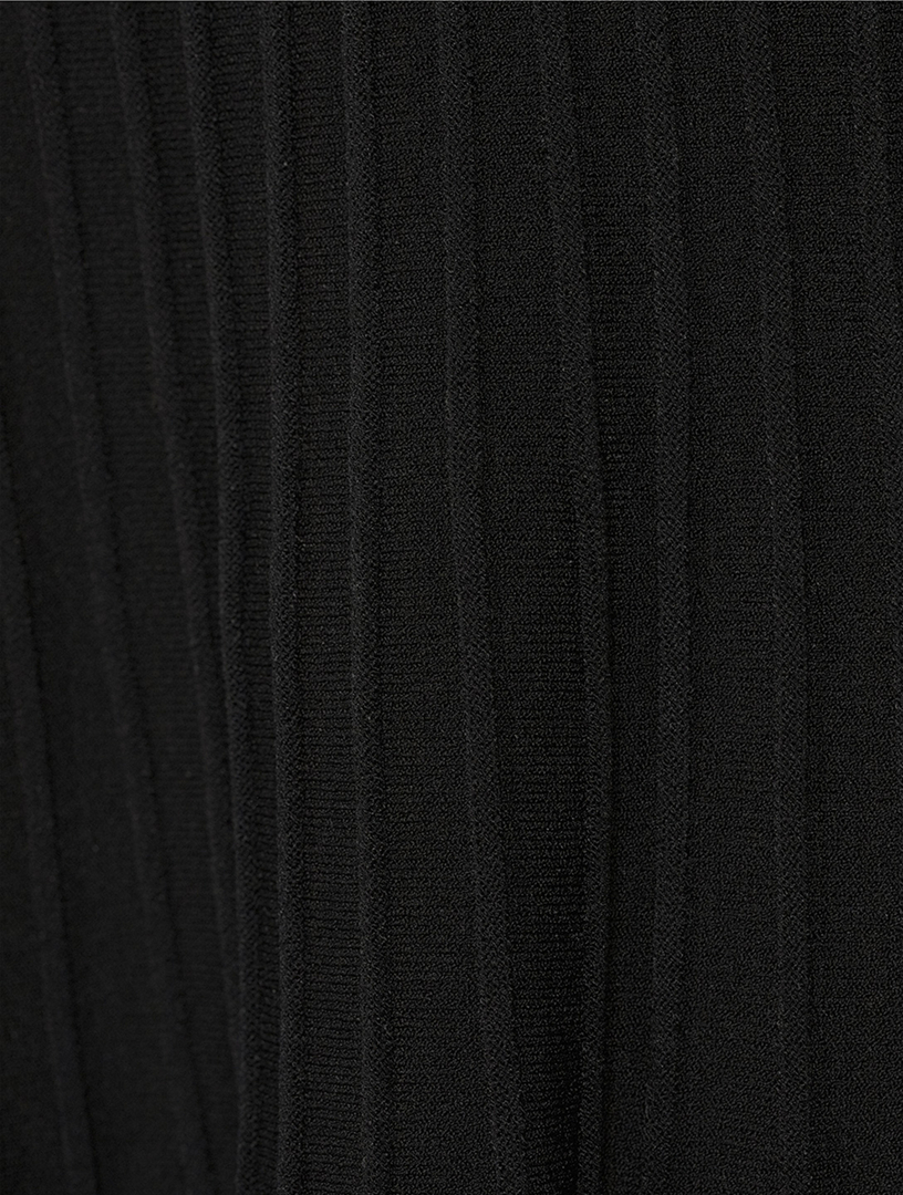 rib knit dress black Chain Reaction Rib Knit Dress main image 1