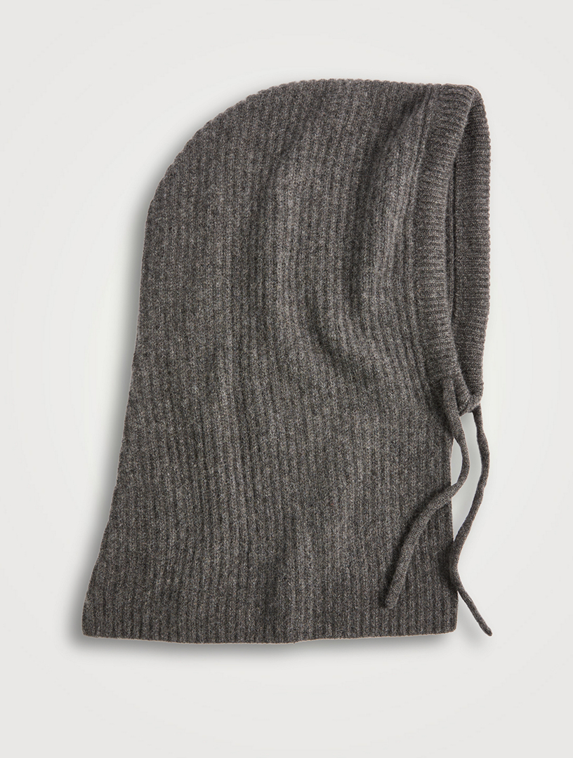 Cashmere Ribbed Balaclava