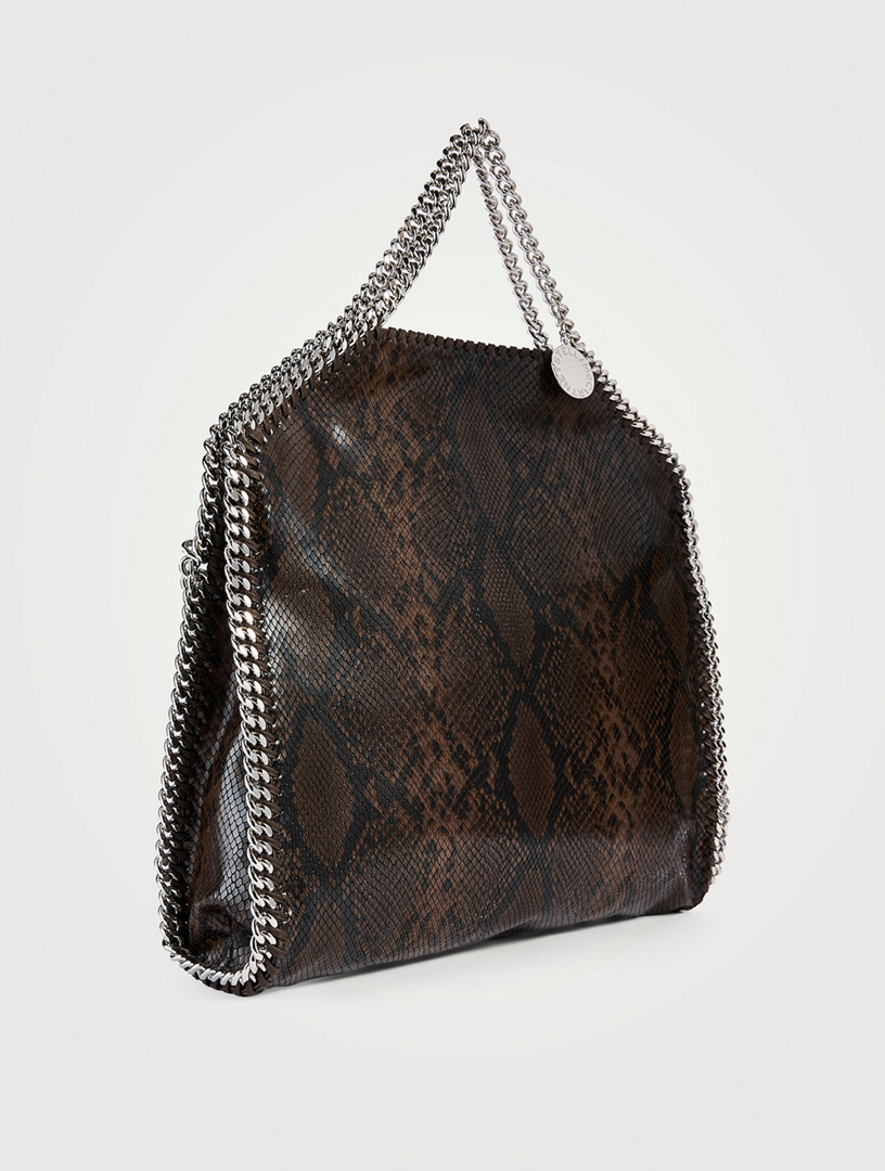 STELLA MCCARTNEY Falabella Snakeskin-Embossed Tote Bag | Holt Renfrew