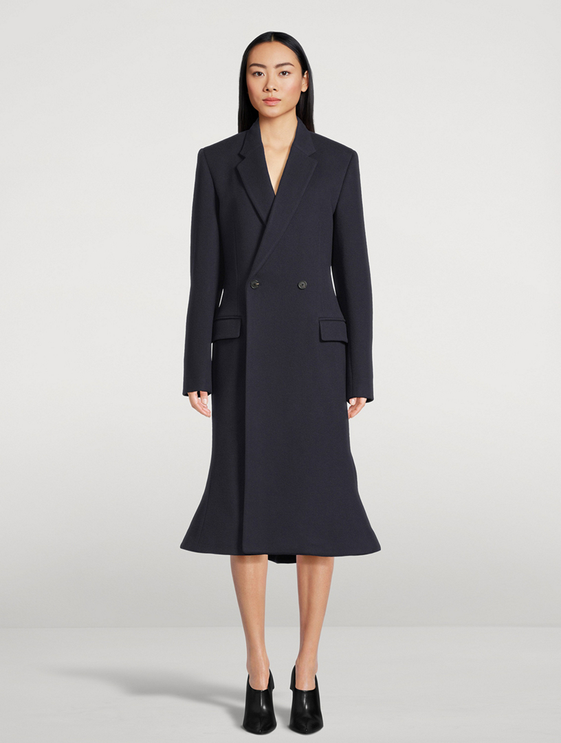 BALENCIAGA Double-Breasted Wool Coat | Holt Renfrew