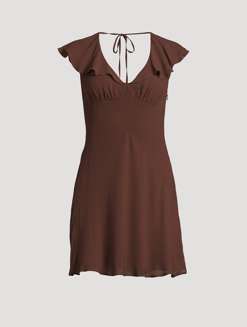 whit mini dress CHARLOTTE Strapless Satin Mini Dress