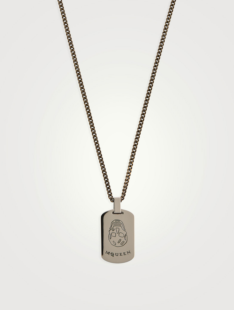 Skull Plate Necklace