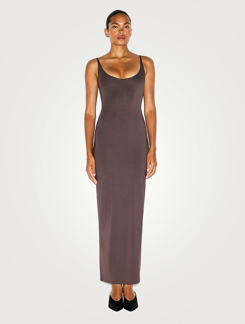 SKIMS Smooth Layers Scoopneck Maxi Dress | Holt Renfrew