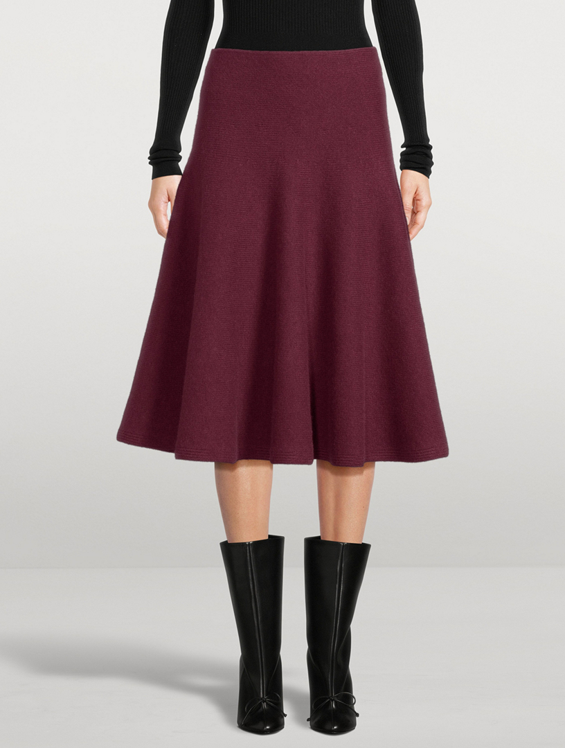 ALAÏA Jupe mi-longue en maille | Holt Renfrew