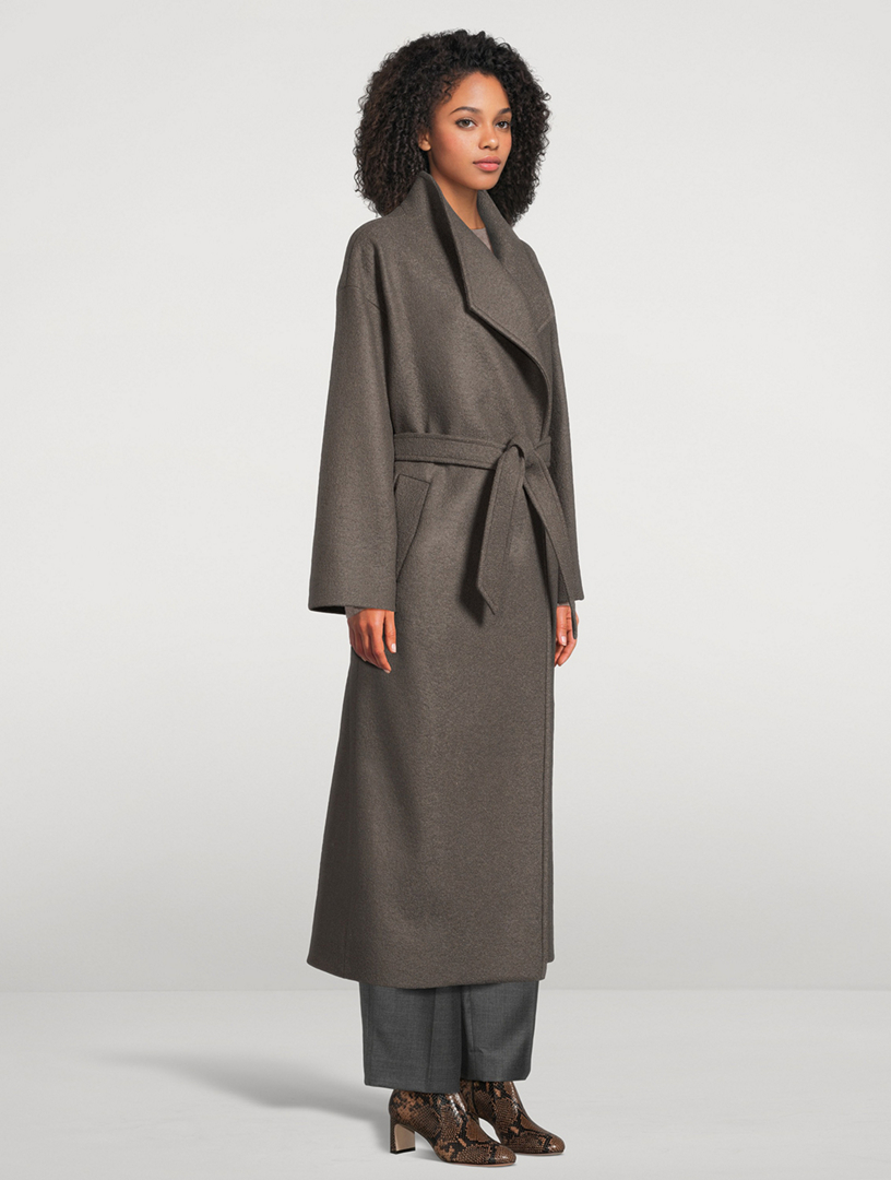 herlipto Hamilton Wool  CoatヌードローズS Hamilton Wool River Dress Coat Rose herlipto Hamilton Wool Coat