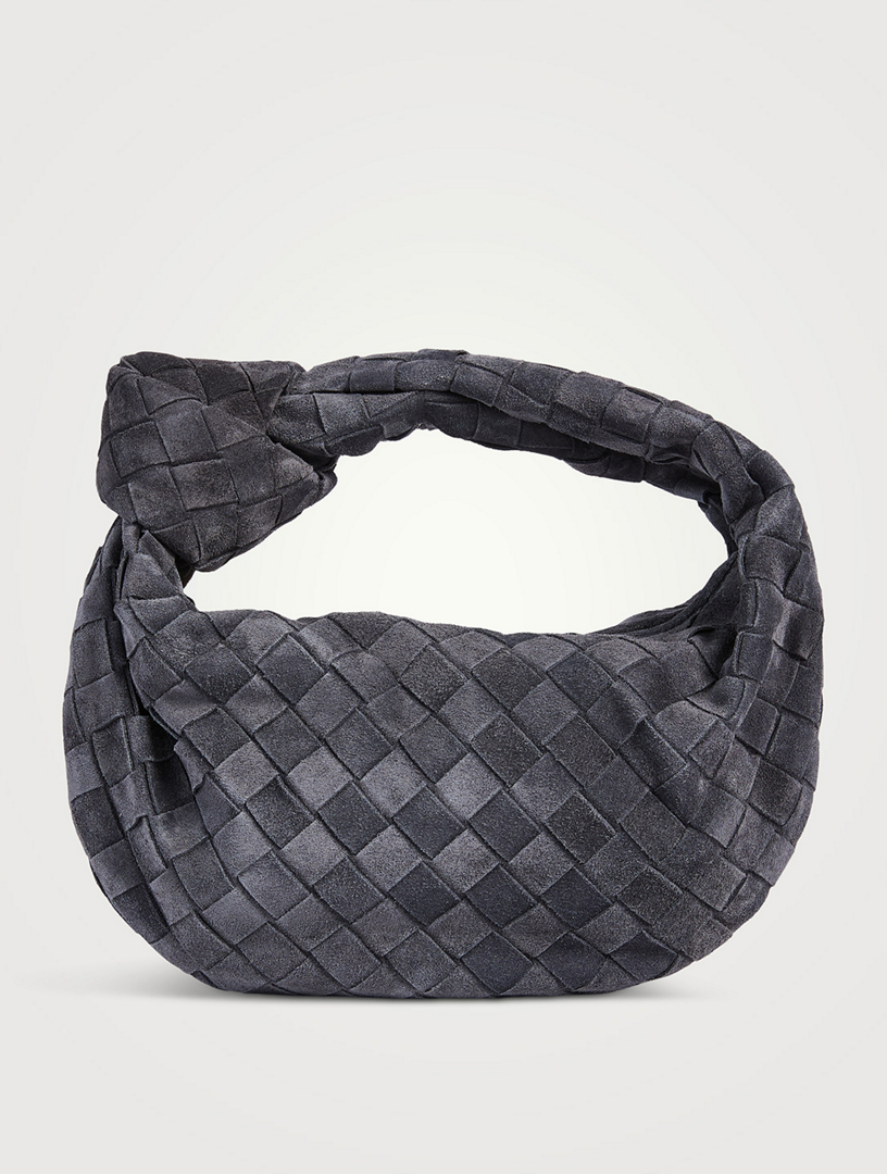 Mini Jodie Intrecciato Suede Shoulder Bag