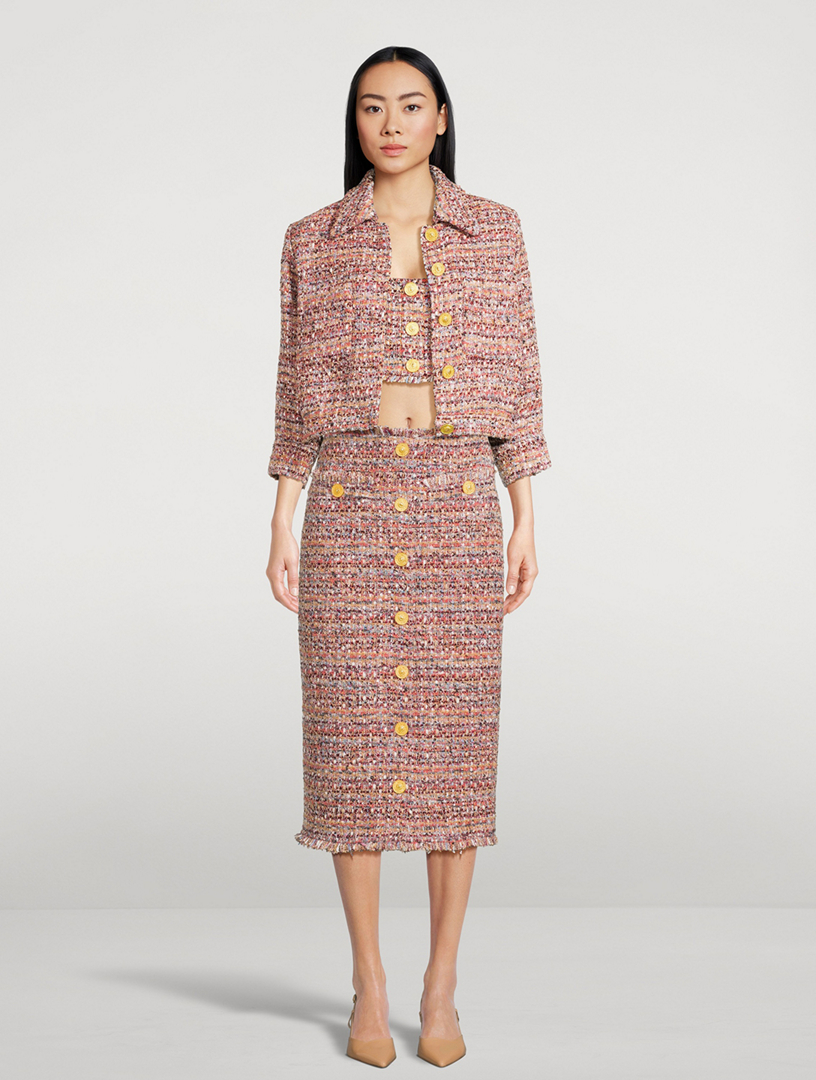 L'AGENCE Jia Tweed Jacket | Holt Renfrew