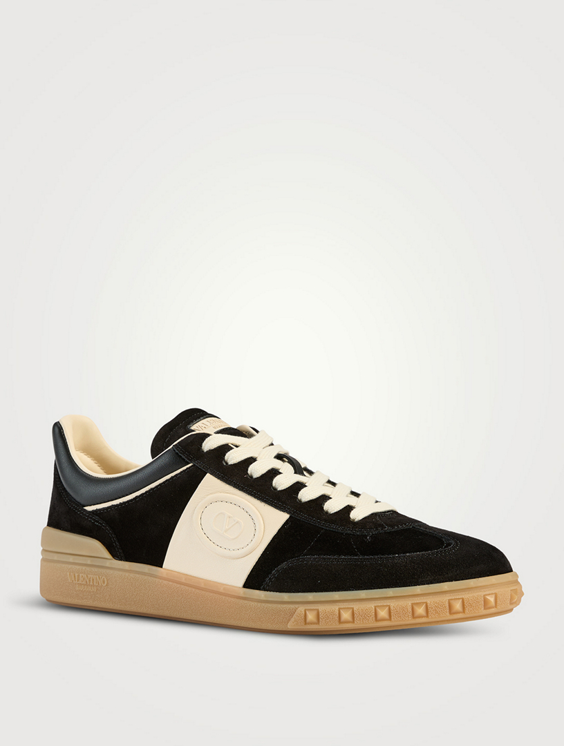 VALENTINO GARAVANI Upvillage Leather And Suede Sneakers | Holt Renfrew