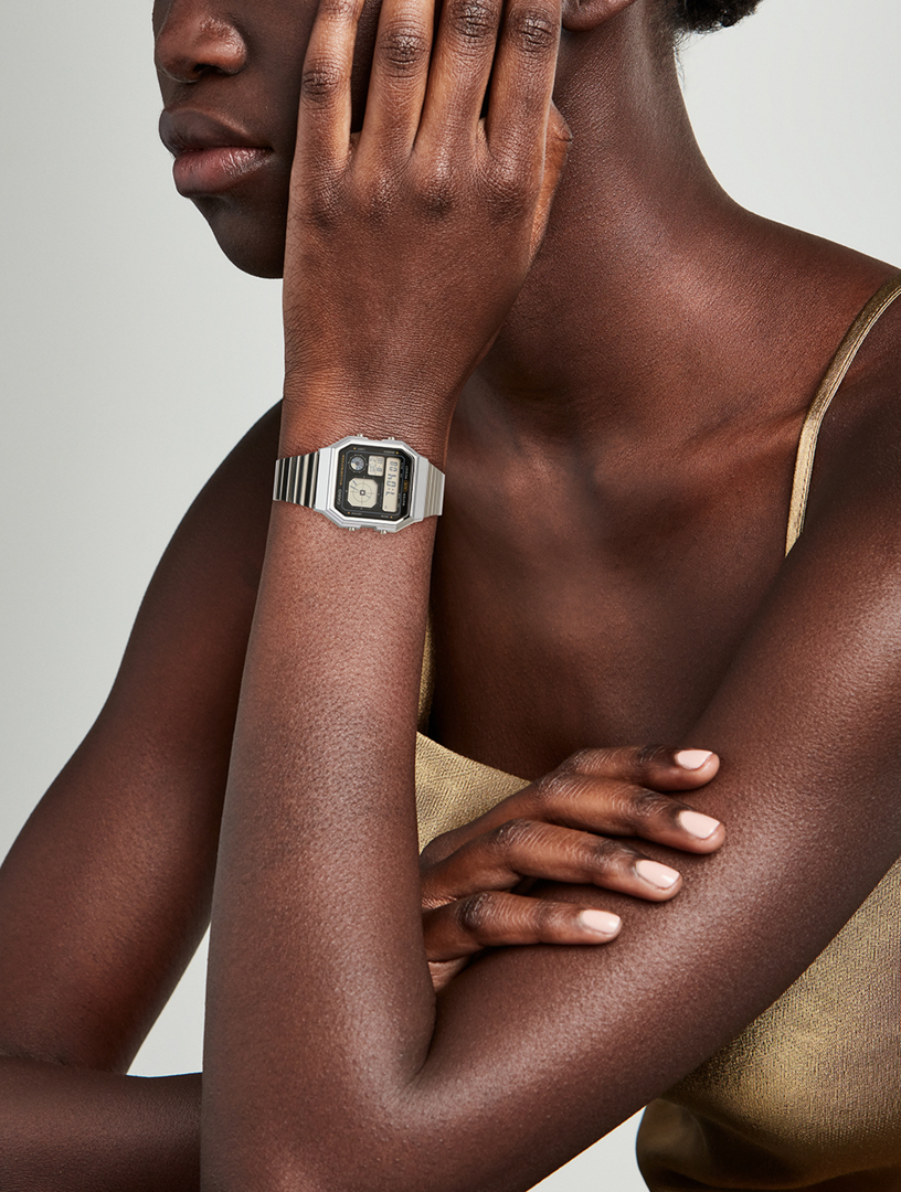 CASIO Vintage A130 Digital Stainless Steel Bracelet Watch | Holt