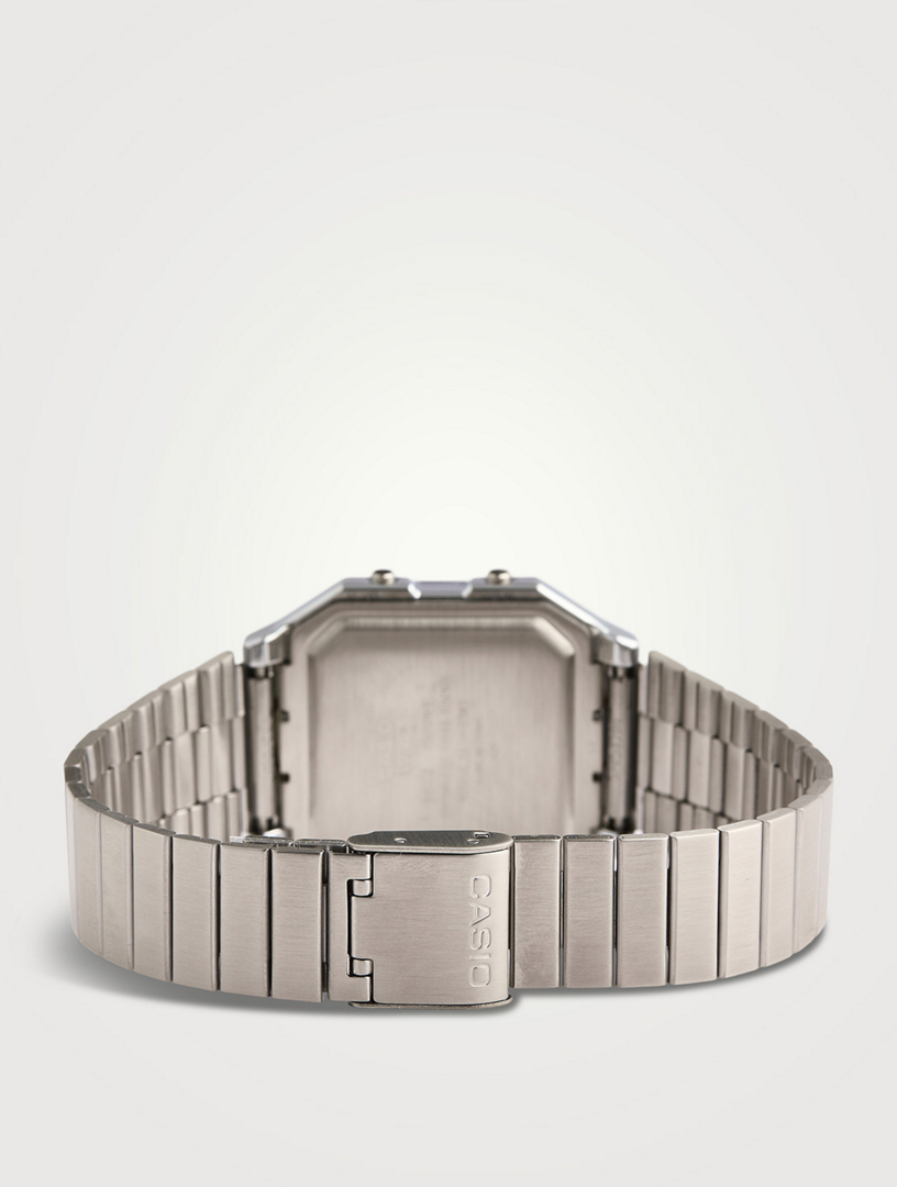 CASIO Vintage A130 Digital Stainless Steel Bracelet Watch | Holt